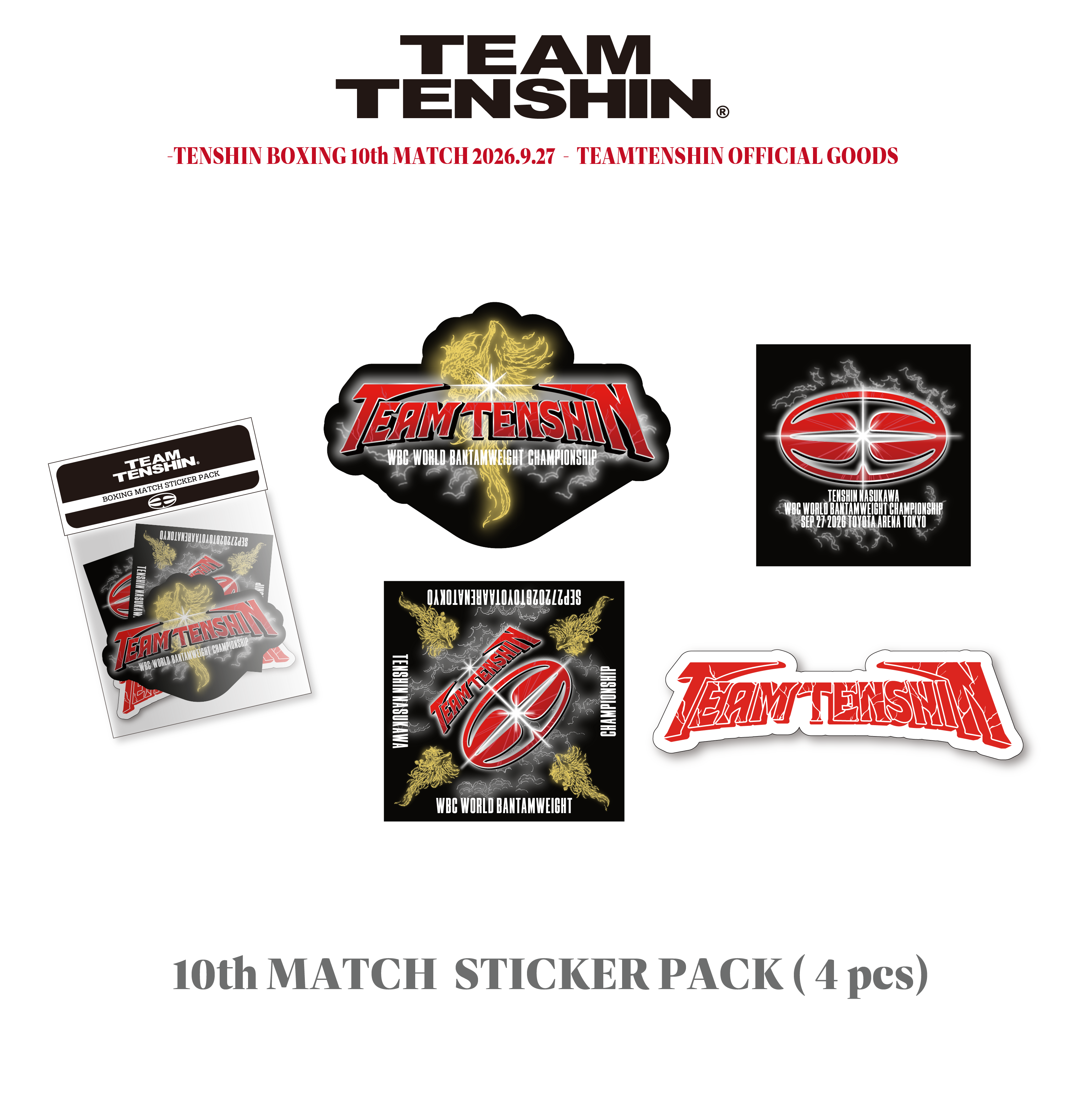 第10戦ステッカーパック(4pcs)